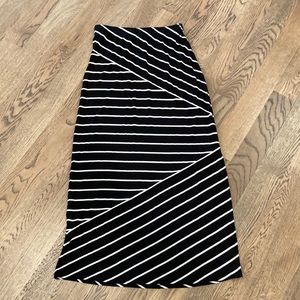 Loft striped long skirt